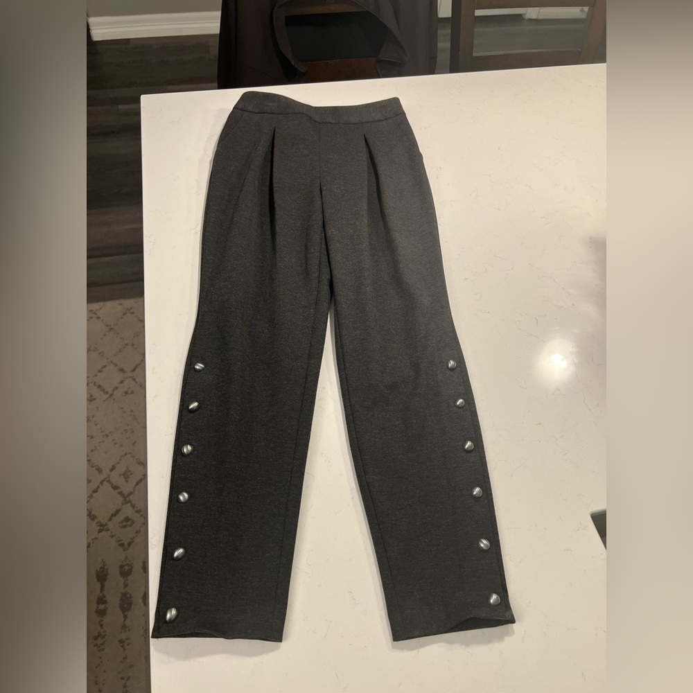 Outpost Dark HTHR Grey Tempered Leg High Rise Regular Fit. Size S